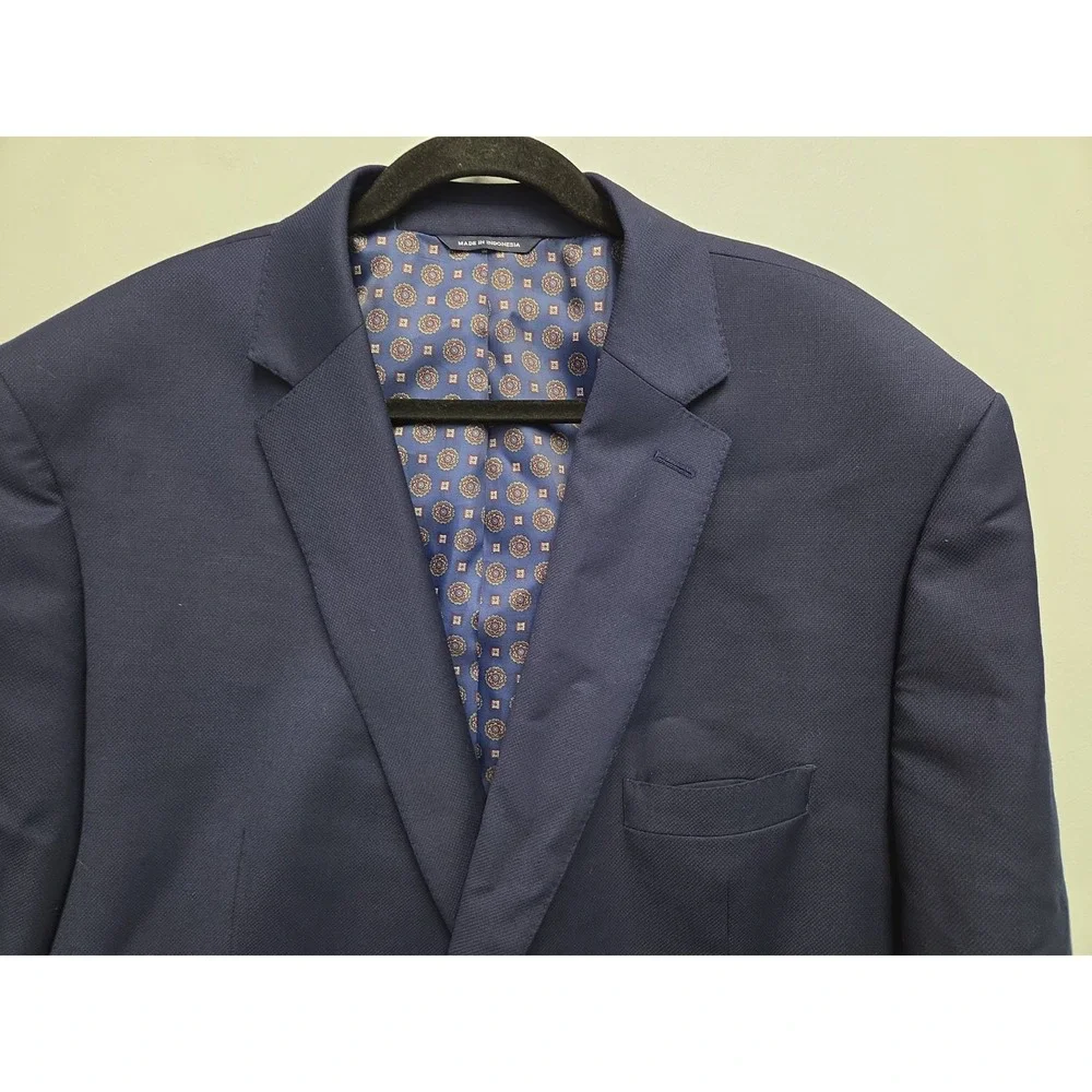RALPH Ralph Lauren Blazer Men's 50R Navy Blue Gold Crest Buttons Sport Coat